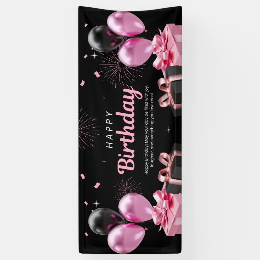 Gelukkige verjaardag Banner (Verticaal)