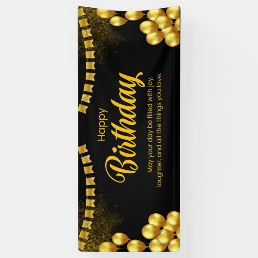 Gelukkige verjaardag Banner (Verticaal)