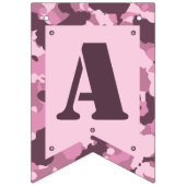 Gelukkige Verjaardag Banner in Roze Camo (Derde vlag)