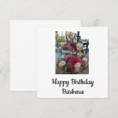 Gelukkige verjaardag Barbara Aankondiging (Voorkant / Achterkant)