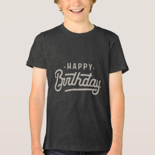 Gelukkige Verjaardag Bella + Canvas Jeugd Tri-blen Tri-Blend Shirt