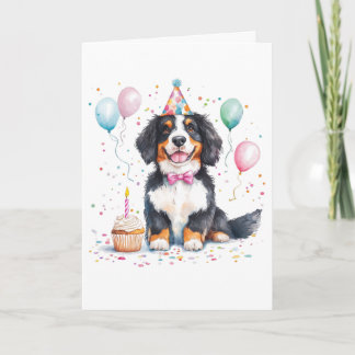 Gelukkige verjaardag Berner Sennenhond Kaart