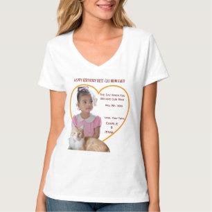 Gelukkige verjaardag Beste Kattenmoeder Foto's Kat T-shirt