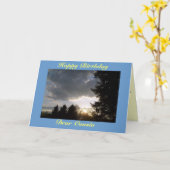 Gelukkige verjaardag, beste neef kaart (Gele Bloem)