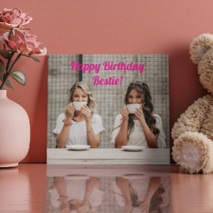 Gelukkige Verjaardag Bestie Kaart Notitiekaartje
