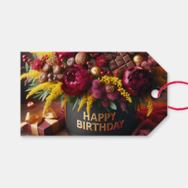 Gelukkige verjaardag, bloemen en chocolade, door N Cadeaulabel