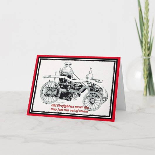 Gelukkige Verjaardag, Brandbestrijder Kaart (Voorkant)