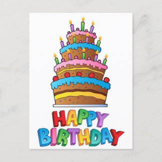 Gelukkige verjaardag - briefkaart