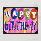 Gelukkige Verjaardag Briefkaart (Voorkant)