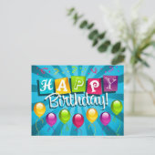 gelukkige verjaardag briefkaart (Staand voorkant)