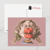 Gelukkige verjaardag - briefkaart (Voorkant / Achterkant)