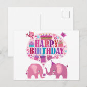 Gelukkige Verjaardag Briefkaart (Voorkant / Achterkant)