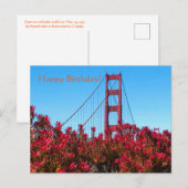 Gelukkige verjaardag! briefkaart (Voorkant / Achterkant)