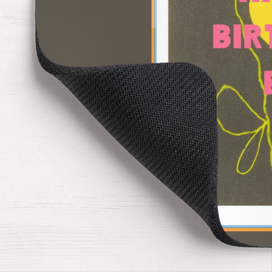 Gelukkige Verjaardag Bro Art Print Muismat (Hoek)