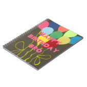 Gelukkige Verjaardag Bro Art Print Notitieboek (Linkerzijde)