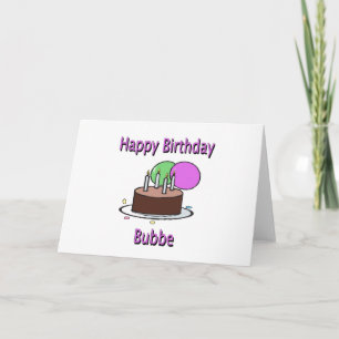 Gelukkige Verjaardag Bubbe Jiddische Oma Verjaarda Kaart