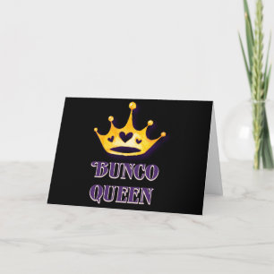 Gelukkige verjaardag Bunco Koningin Vriend Modern Kaart