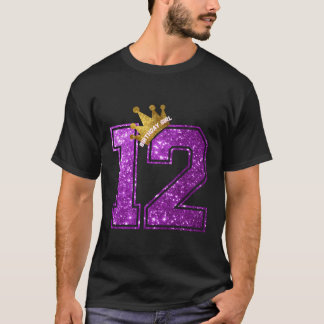 Gelukkige Verjaardag Cadeau Meisjes 12e Verjaardag T-shirt