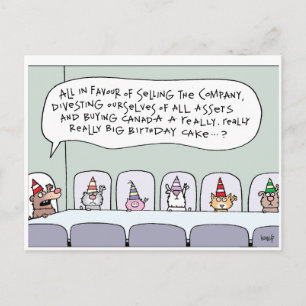 Gelukkige verjaardag Canada! door Harrop - 150-12 Briefkaart