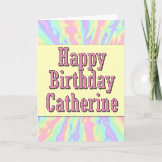 Gelukkige Verjaardag Catherine Kaart (Voorkant)