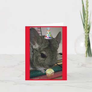 Gelukkige verjaardag Chinchilla Kaart