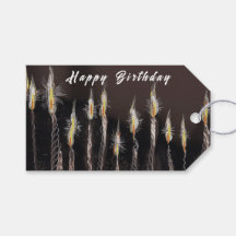 Gelukkige Verjaardag Chocolade Cake Kaars Cadeau L
