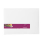 Gelukkige Verjaardag Colorburst Labels Omwikkelbaar Adreslabel (Voorkant)