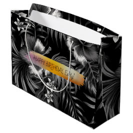 Gelukkige Verjaardag Custom Text Trendy Gepersonal Groot Cadeauzakje