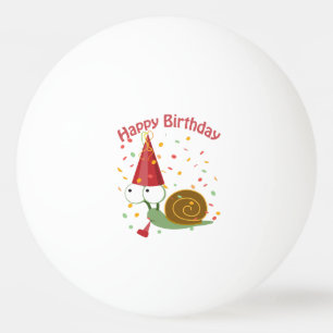 Gelukkige Verjaardag! De Slak van Confettien Pingpongballen