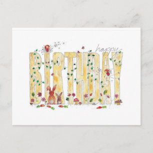 Gelukkige verjaardag - Fairy Woodland Briefkaart