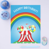 Gelukkige verjaardag flyer (Enkel)