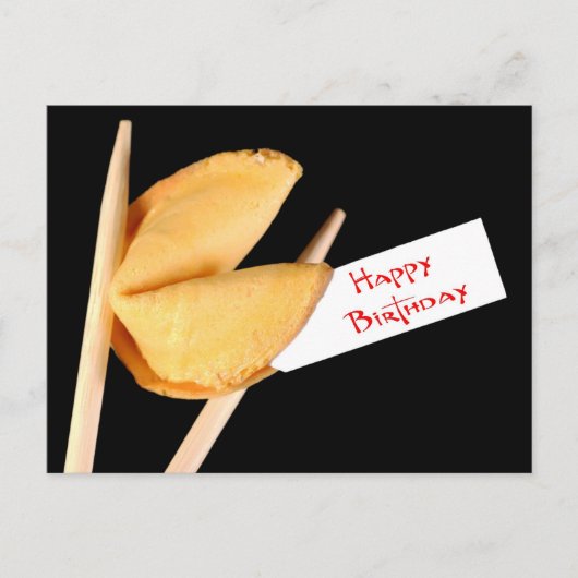 Gelukkige verjaardag Fortune Cookie Briefkaart (Voorkant)