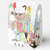 Gelukkige Verjaardag Gable Favor Box Possum Cake Bedankdoosjes (Geopend)