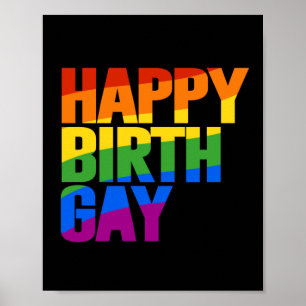 Gelukkige verjaardag gay poster
