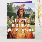 Gelukkige verjaardag geliefde vrouw kaart (Gele Bloem)