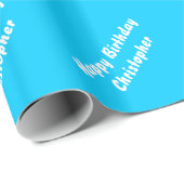 Gelukkige Verjaardag gepersonaliseerd Cadeaupapier (Rol Hoek)