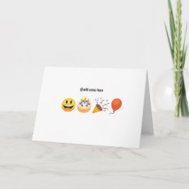 Gelukkige verjaardag | Gepersonaliseerde emoji-Kaa Kaart