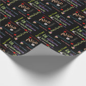 Gelukkige Verjaardag Gift Wrapping Papier Beste Vr (Hoek)