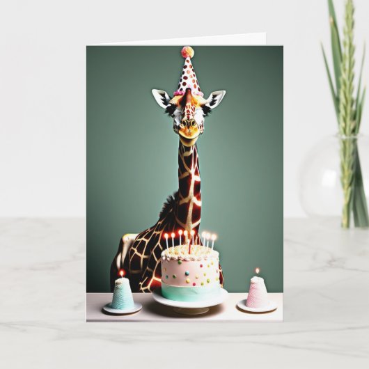 Gelukkige verjaardag grappig | GIRAFFE Kaart (Voorkant)