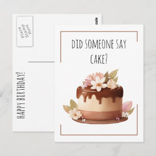 Gelukkige verjaardag Grappige koffiekoek Briefkaart