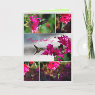 Gelukkige Verjaardag Groen-throated Carib Hummingb Kaart