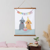 Gelukkige verjaardag hangend wandkleed (Slaapkamer)