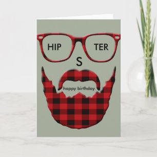 Gelukkige Verjaardag HipSter Kaart