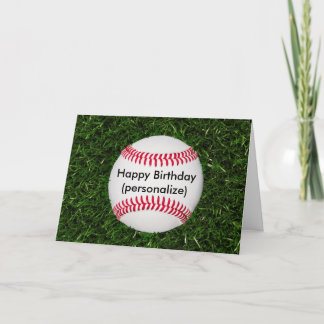 Gelukkige Verjaardag Honkbal Kaart