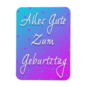Gelukkige Verjaardag in de Duitse Flexibele Fotoma Magneet