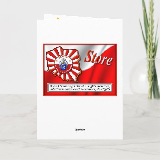 Gelukkige verjaardag in het Pools Kaart (Achterkant)