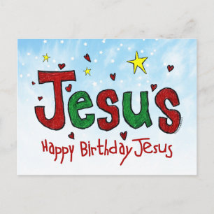 Gelukkige Verjaardag Jezus Briefkaart
