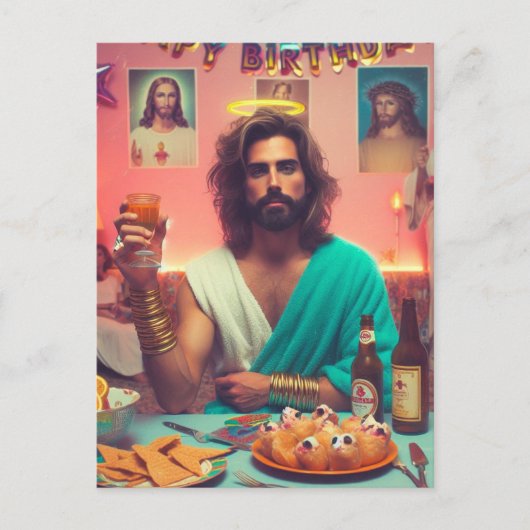 Gelukkige Verjaardag Jezus Briefkaart (Voorkant)