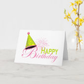 Gelukkige Verjaardag Kaart (Gele Bloem)