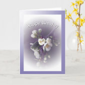 Gelukkige verjaardag kaart (Gele Bloem)